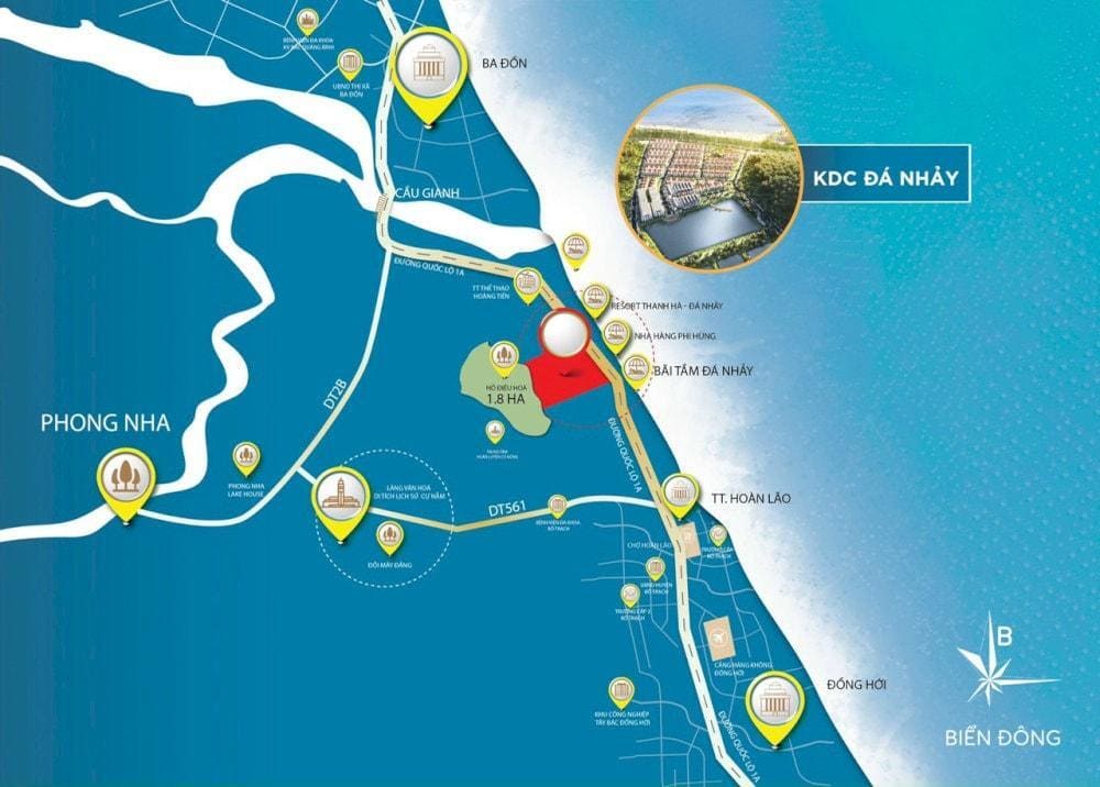 Đường đi tới bãi Đá Nhảy rất thuận tiện (Nguồn: Internet).